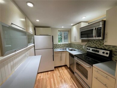 An incredibly efficient kitchen layout with storage all over!
