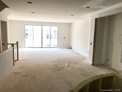 Large living space with sliding glass doors