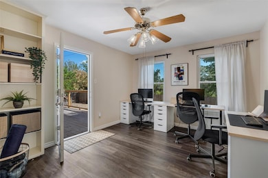 The flex room provides a perfect space for productivity or relaxation.