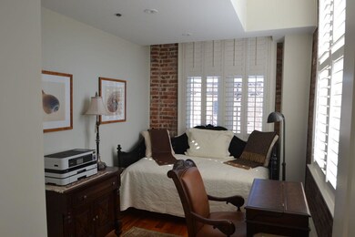 Exposed brick in 2nd Bedroom