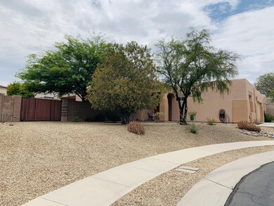 Front yard with large gate