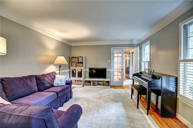 Love the delicate French Door from foyer