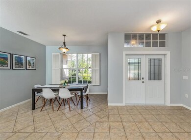 Front entry, dining room