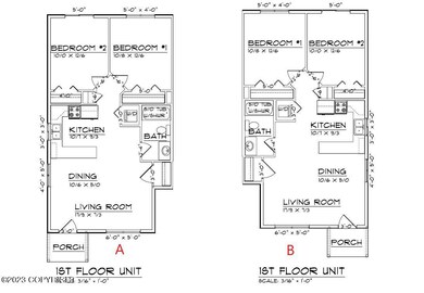 Peters Creek- Units A & B Floor Plan