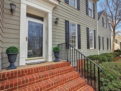 Brick stairs to front door