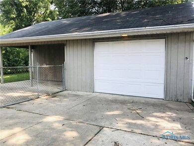 Garage with attached party room