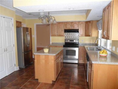 Kitchen. Gourmet kitchen with island and Stainless