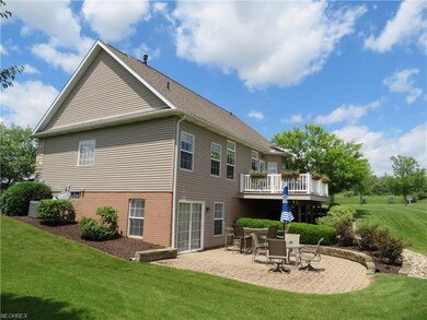 View of the back of home.  Beautifully landscaped 