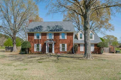 On 2 acre lot.