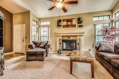 Shannon-Living Room with fireplace