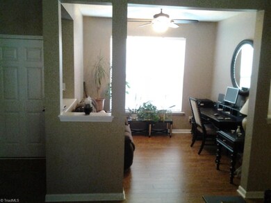 The Formal Dining room is currently being used as an office