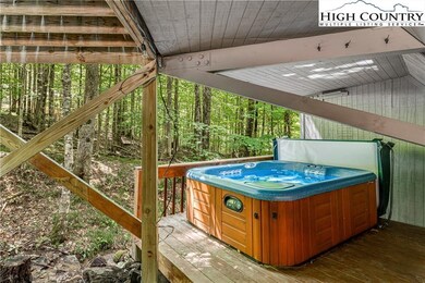 Private hot tub area