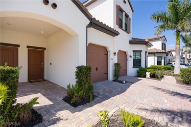 View of front of home with a garage, decorative dr