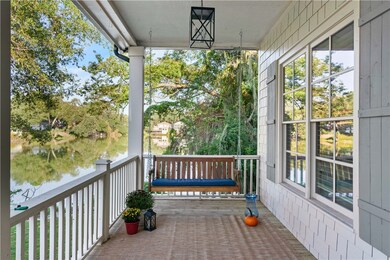 front porch water views with water views
