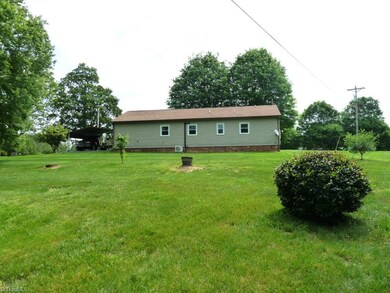 Rear view and back yard