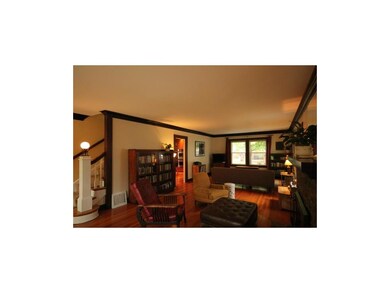 living room with beautiful woodwork