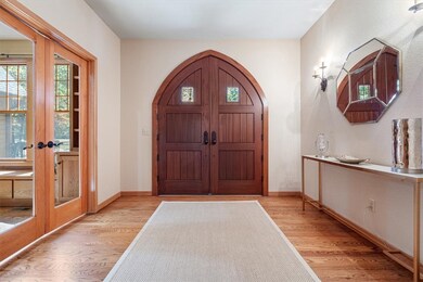 Solid Mahogany doors.