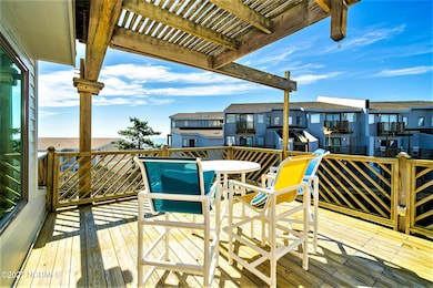 Deck off living room view