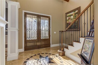 Two story foyer