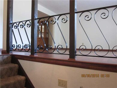 1st Floor Plan. Stylish wrought iron railing in li