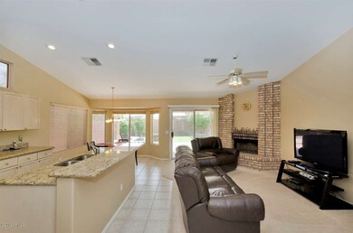 Kitchen open to Family Room