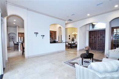 Custom Mahogany 8ft Doors - Open views directly to