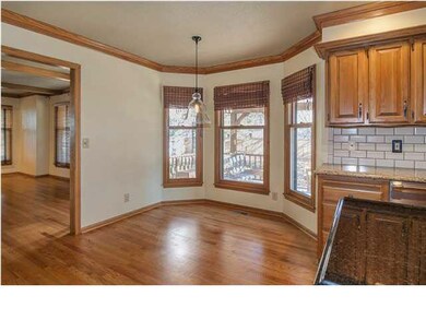 Breakfast nook just steps away from the kitchen. P