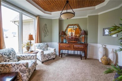 Sitting room/dining room wood ceiling!