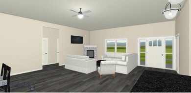 Living Area and Entry Rendering