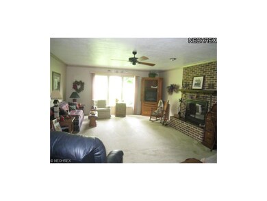 Huge family room addition with fireplace.