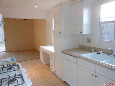 Kitchen looking toward dining area off living room