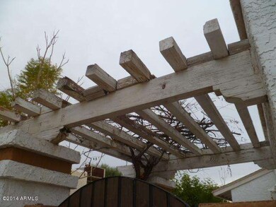 AWNING OVER ENTRANCE