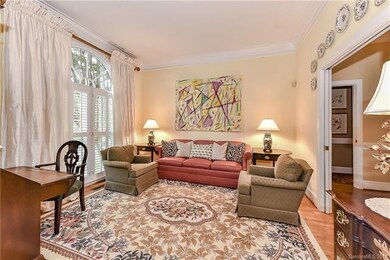 Formal living room showing extensive molding which