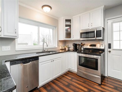 Kitchen with all stainless steel appliances