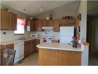 kitchen features eating bar