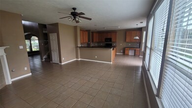 View of Kitchen from the den