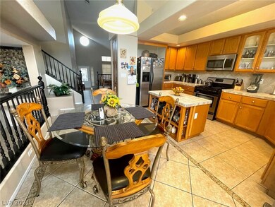 Open Kitchen with island and breakfast nook that o
