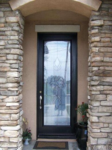 Impressive Leaded Glass Entry Door