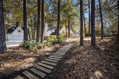 View of yard with an outbuilding