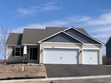 Completed new construction with three-car garage. 