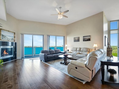 FIREPLACE AND SLIDING DOORS TO LARGE BALCONY