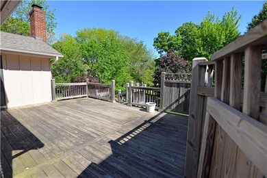 Huge deck for summer entertaining.