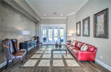 Formal Living Room with French Doors leading to th