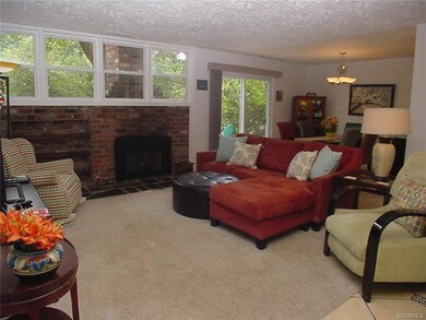 Living room is open to dining room