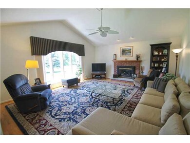 Family Room. Very large family room with gas firep