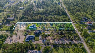 Aerial view of property's location with property p