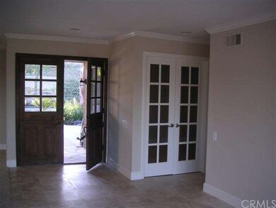 Double door entry.  French doors to 4th bedroom or