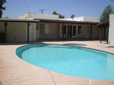 Rear of house.  Covered patio.