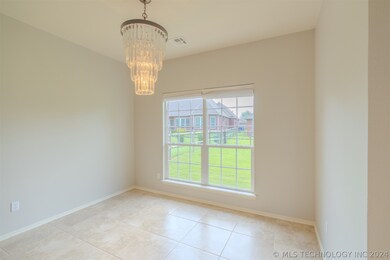 Breakfast nook in the kitchen.
