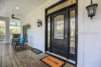 Southern style front porch